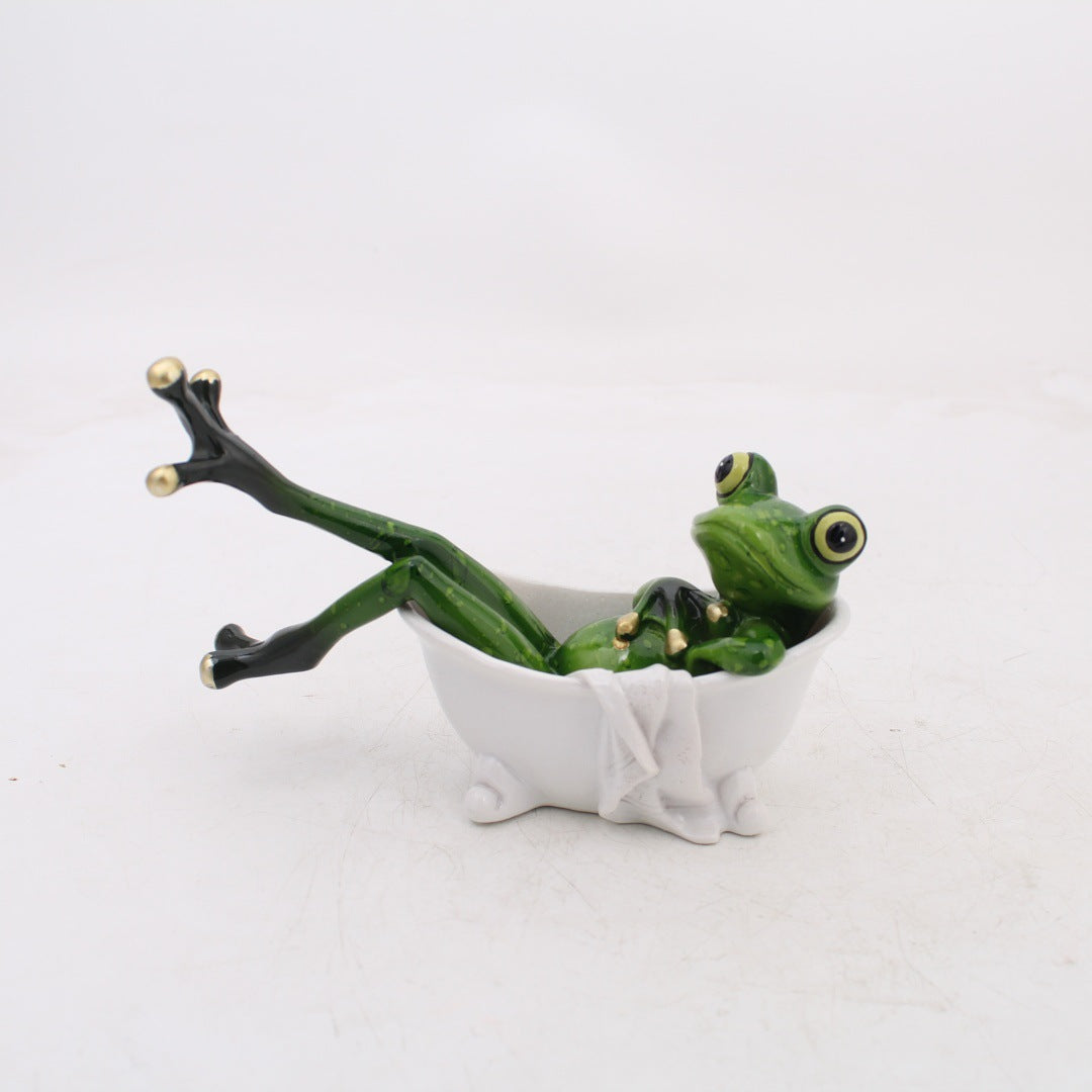 Home Decoration Frog Living Room Study Resin Crafts