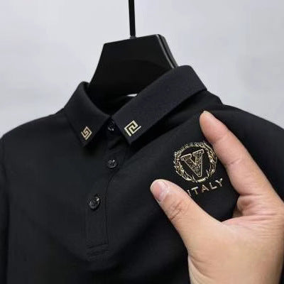 Lapel Short-sleeved T-shirt Versatile Polo Shirt Men
