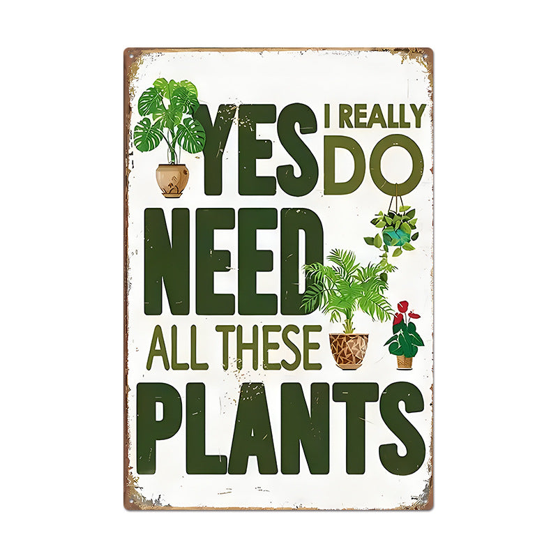 Retro Flower Outdoor Garden Balcony Wall Decoration Small Hanging Painting