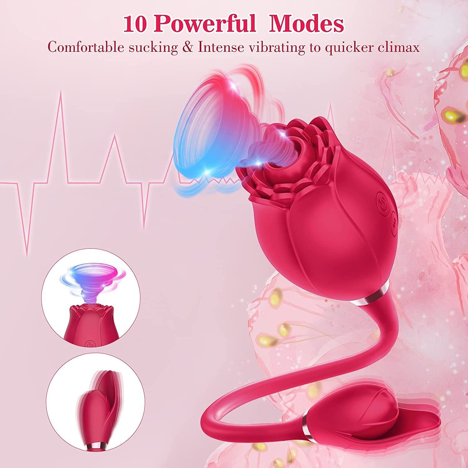 Women's Flower Silicone Massage