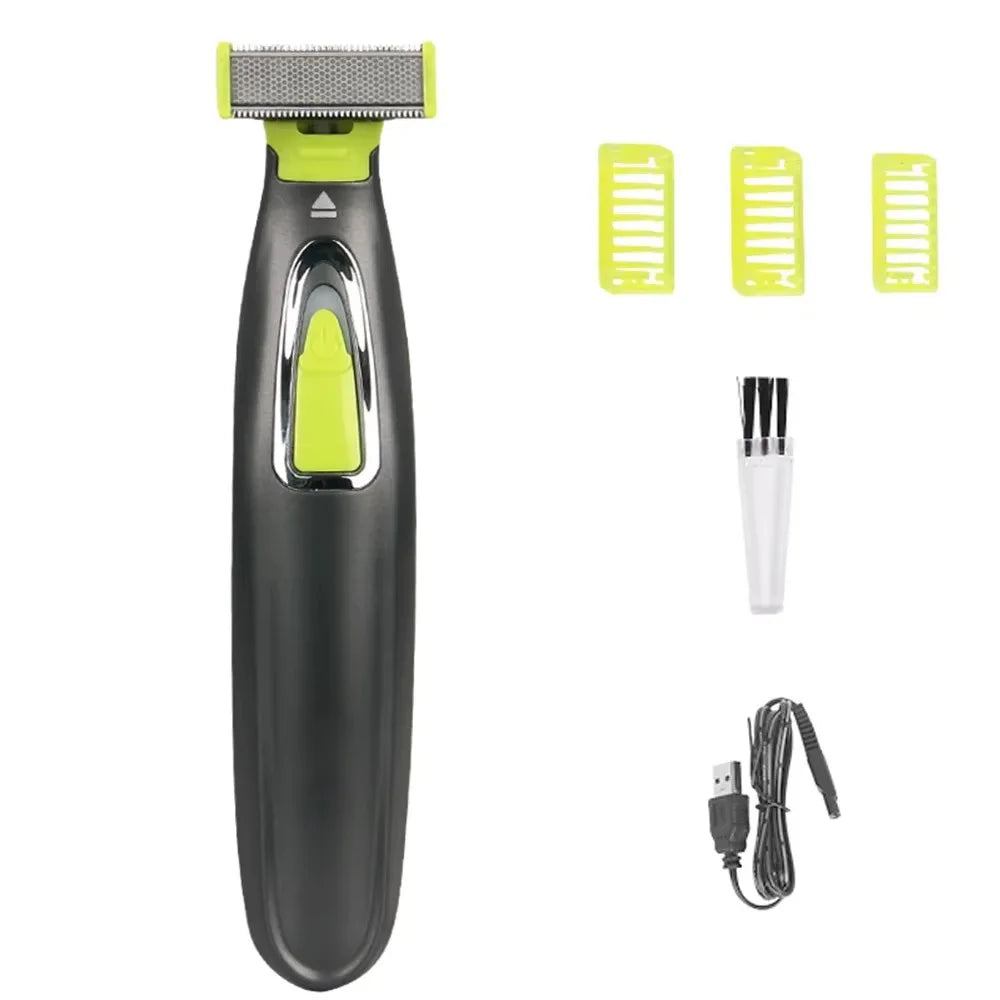 Washable Rechargeable MLG Electric Shaver Beard Razor Body Trimmer Men Shaving Machine Hair Face Care Cleaning Clippers for Men