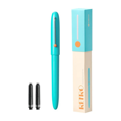 Original KACO Retro Fountain Pen EF 0.38mm Hooded Nib Student Pupils Grde Calligraphy Girls-specific Macaron School Supplies