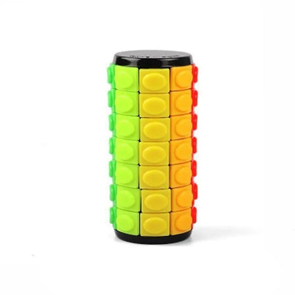 3D Rotating Slid Cube Puzzle Color Tower Decompression Novelty Child Puzzle Toy Montessori Parent-Child Activity Gift