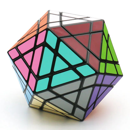 Galaxy Puzzle Icosaminx Icosahedron Megaminx Strange-Shape Magic Cube Twisty Black Original Plastic Transparent Ice Purple Toy