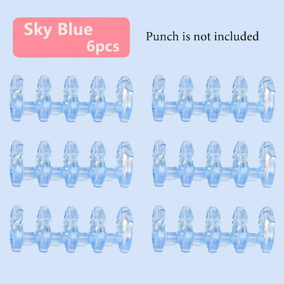 Fromthenon 5 Holes Puncher Loose Leaf Notebook Paper Mini Puncher Loose-leaf Binding Student Office Stationery Supplies
