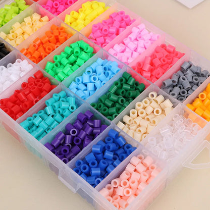 24 /48Colors 5mm hama Beads/ Iron Beads diy Puzzles Beads ironing beads perler Fuse beads diy toy boy girl gift 4，6 ，8years old