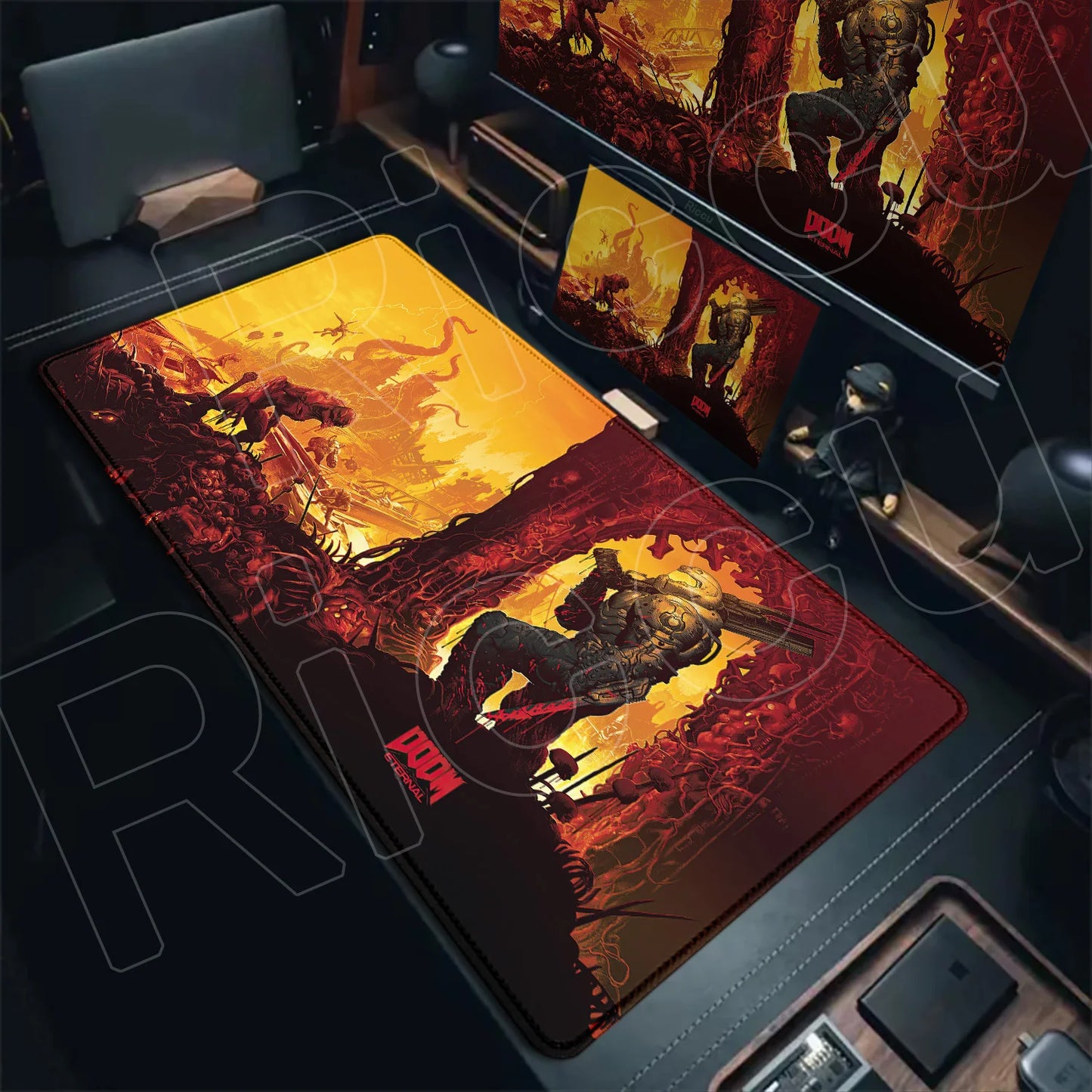 Gaming D-Dooms E-Eternals Mousepad 30x80cm Antislip Rubber Base MouseMat Gamer XXL Mause Carpet PC Thicken Table Pad for E-sport