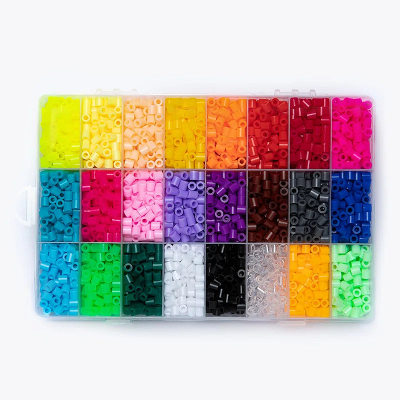 24 /48Colors 5mm hama Beads/ Iron Beads diy Puzzles Beads ironing beads perler Fuse beads diy toy boy girl gift 4，6 ，8years old