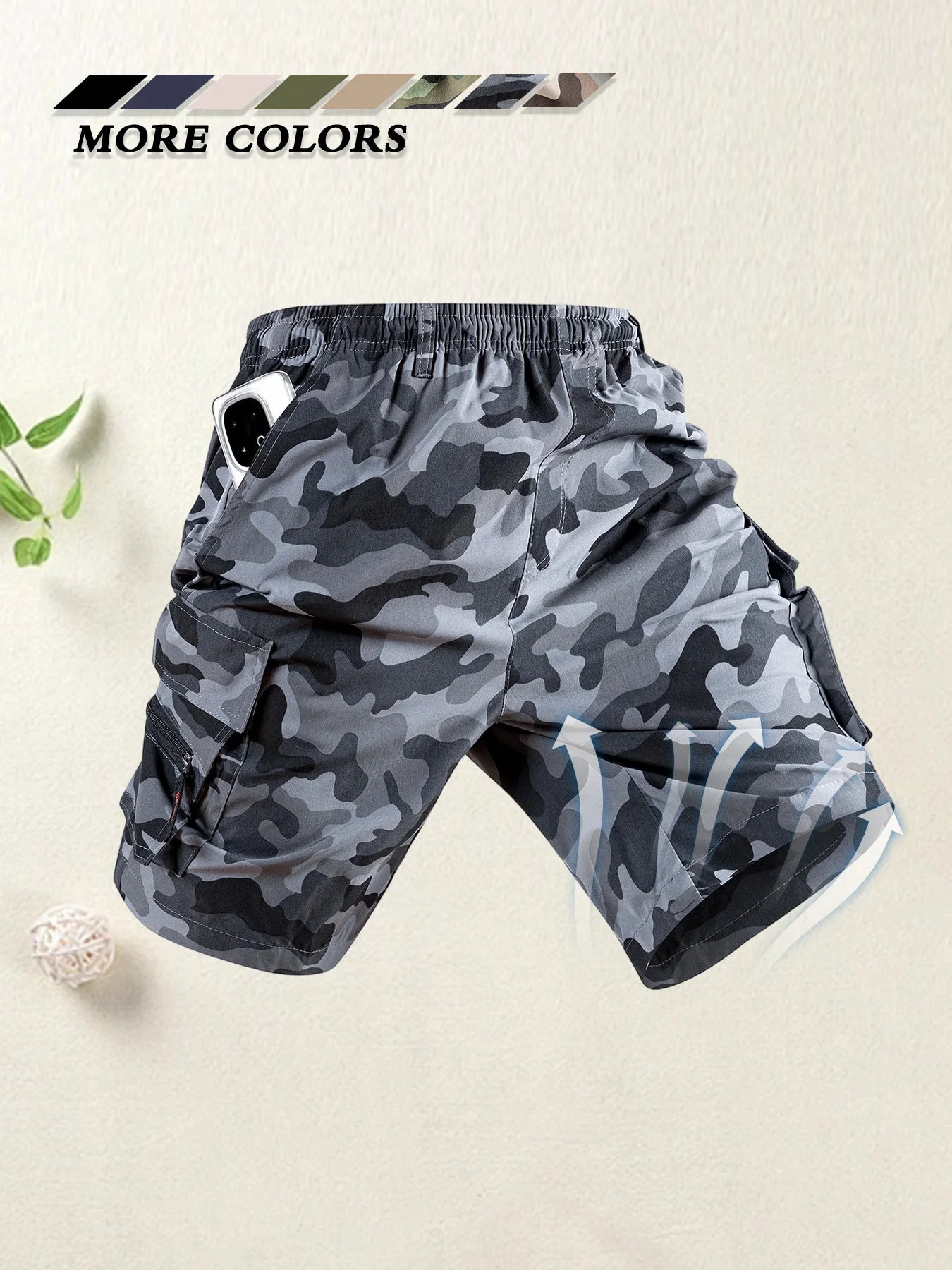 Men's Cargo Shorts Multi Pocket Casual Sports Summer Bermuda Shorts Loose Outdoor Travel Comfortable Durable Men Short Pants