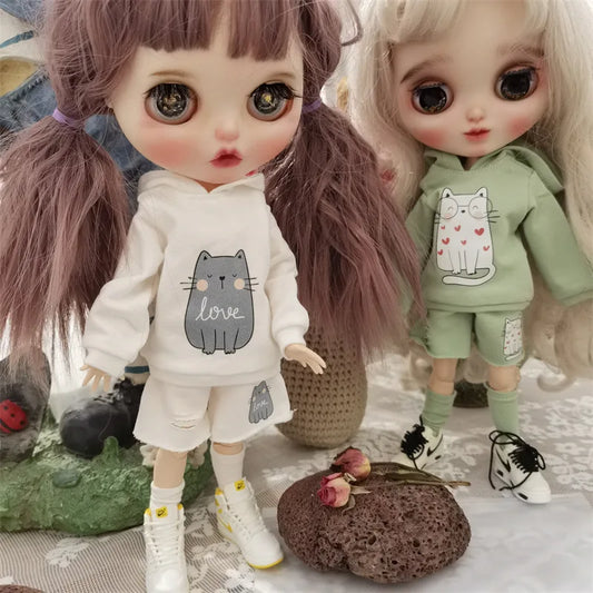 HOUZIWA OB22 OB24 Azone Doll Suit Sport Clothes For Blyth Doll