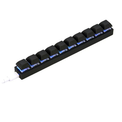 Custom Mini USB Wired 10 Keys Keyboard DIY Shortcut Keyboard Black USB Programmable Macro Mechanical Keyboard For PC B0O6