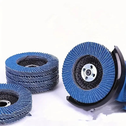 10Pcs 100mm Polishing Flap Disc Angle Grinder Sanding Wheel for Woodworking Sharpening Metal Deburring Rust Removal