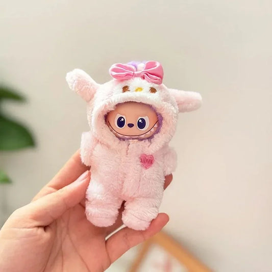 Labubu Doll Clothes Baby Penguin Onesie Labubu 4.0 Idol Dolls 10cm Plush Doll'S Clothes Sitting Party Accessories ﻿