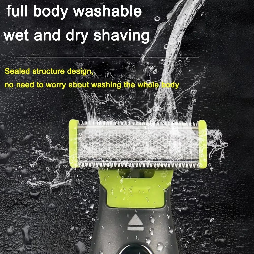 Washable Rechargeable MLG Electric Shaver Beard Razor Body Trimmer Men Shaving Machine Hair Face Care Cleaning Clippers for Men