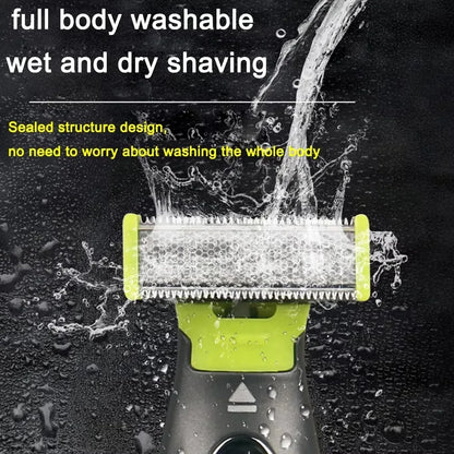 Washable Rechargeable MLG Electric Shaver Beard Razor Body Trimmer Men Shaving Machine Hair Face Care Cleaning Clippers for Men