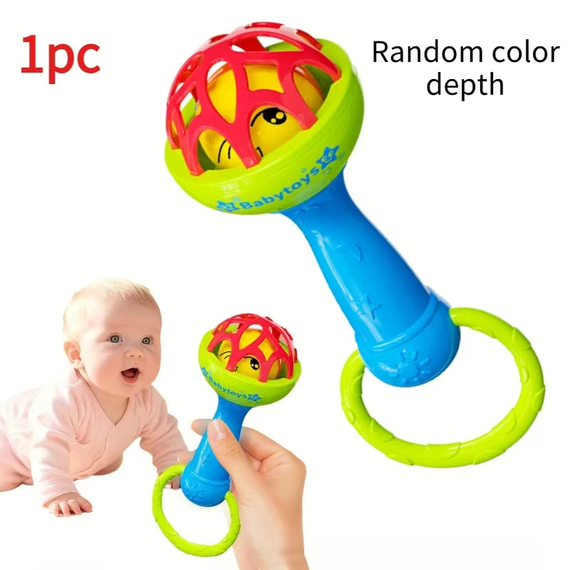 Interactive toys for infants and young children, including hand drums and hand ringing bells, newborn baby birthday gifts