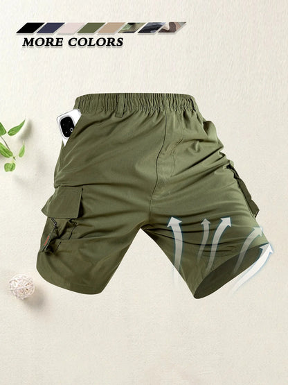 Men's Cargo Shorts Multi Pocket Casual Sports Summer Bermuda Shorts Loose Outdoor Travel Comfortable Durable Men Short Pants