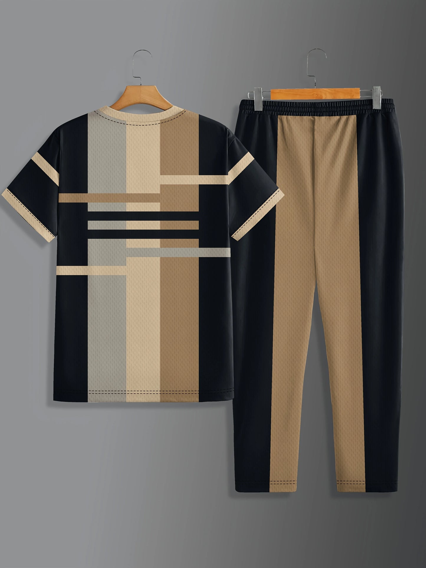 2025 Summer Fashion New Men's Set Sporty casual retro cool Breathable sweat-absorbing and moisture-wicking two-piece set