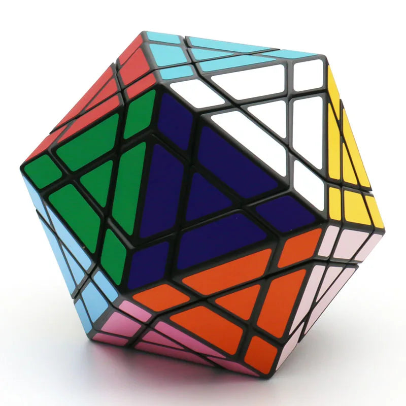 Galaxy Puzzle Icosaminx Icosahedron Megaminx Strange-Shape Magic Cube Twisty Black Original Plastic Transparent Ice Purple Toy