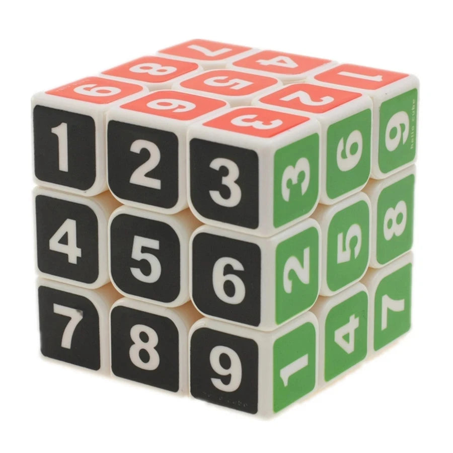 Zcube 1-9 Number Cube 3x3 Magic Cube Puzzle Professional Stickerless Educational Toy For Children Gift