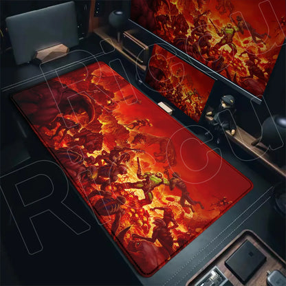 Gaming D-Dooms E-Eternals Mousepad 30x80cm Antislip Rubber Base MouseMat Gamer XXL Mause Carpet PC Thicken Table Pad for E-sport