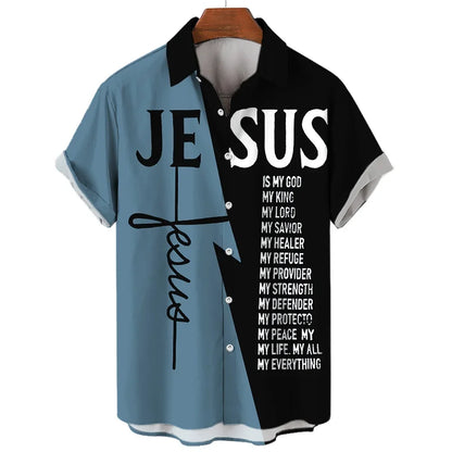 Crusader Knight Printed Short Sleeve Shirt Fashionable And Handsome 3D Printed Men's Casual Large Size Shirt 2023