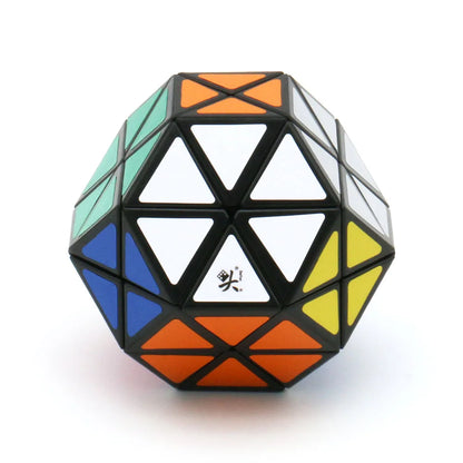 DaYan Gem Cube 10 X Twisty Puzzle Black Original Plastic Ice Purple Body Limited Version Dodecahedron Magic Intelligence Toy