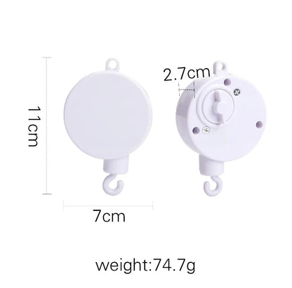 Baby Wooden Bed Bell Cartoon Rabbit Mobile Hanging Rattles Toy Hanger Crib Mobile Bed Bell Wood Toy Holder Arm Bracket Kid Gifts