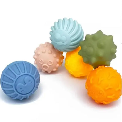 Baby Toys Rattle Ball Hand Grasping Activity Newborn Development Toys Silicone Teether Early Sensory Toys for 0 12 Months Babies