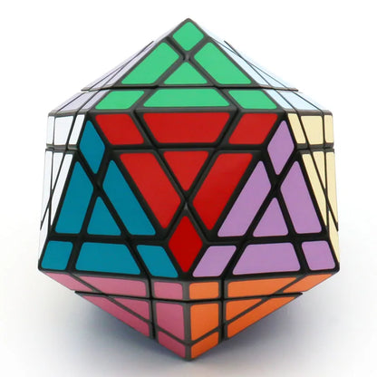 Galaxy Puzzle Icosaminx Icosahedron Megaminx Strange-Shape Magic Cube Twisty Black Original Plastic Transparent Ice Purple Toy