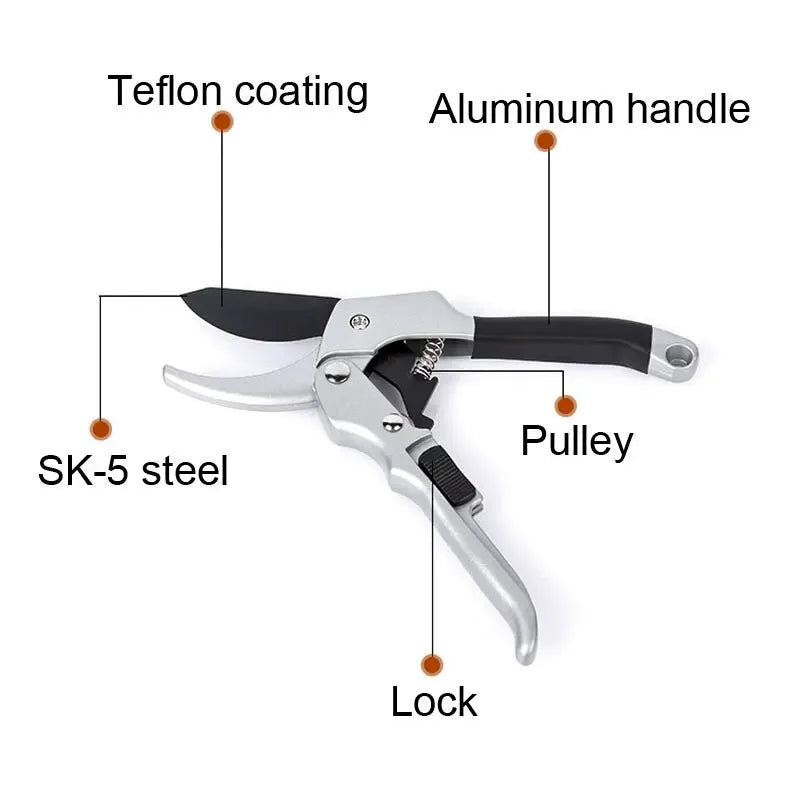 20mm Plant Trim Horticulture Hand Shear Orchard Pruning Pruner Cut Secateur Shrub Garden Scissor Tool Anvil Branch
