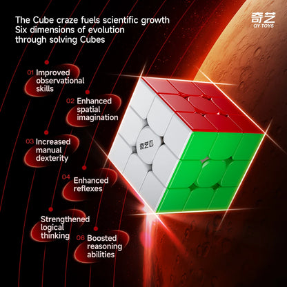 QiYi Warrior Magic Cube 3x3 Magnetic UV Educational Puzzle Magic Cube Toys For Children Kids Gift Toy Cubo Magico