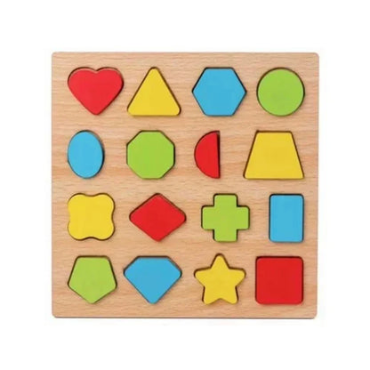 Baby Wooden Puzzle Montessori Toys 1 2 Years Toddler Alphabet Number Animals Matching Wood Puzzles Games Kids Educational Toys