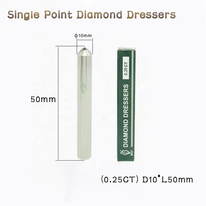 Best 0.25-1ct Diamond Dresser Pen & Single Point Stone Tool for Grinding Wheel Dressing, High-Precision Industrial Bench Grinder