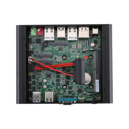 Qotom OEM Core i3 10110U,I5 10210U,I7 10710U Fanless Mini Computer 6 USB Dual LAN Mini PC for Win 10 OS