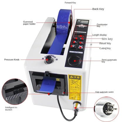 Automatic Packing Tape Dispenser M-1000 Tape Adhesive Cutting Cutter Machine 220V/110V  Office Equipment