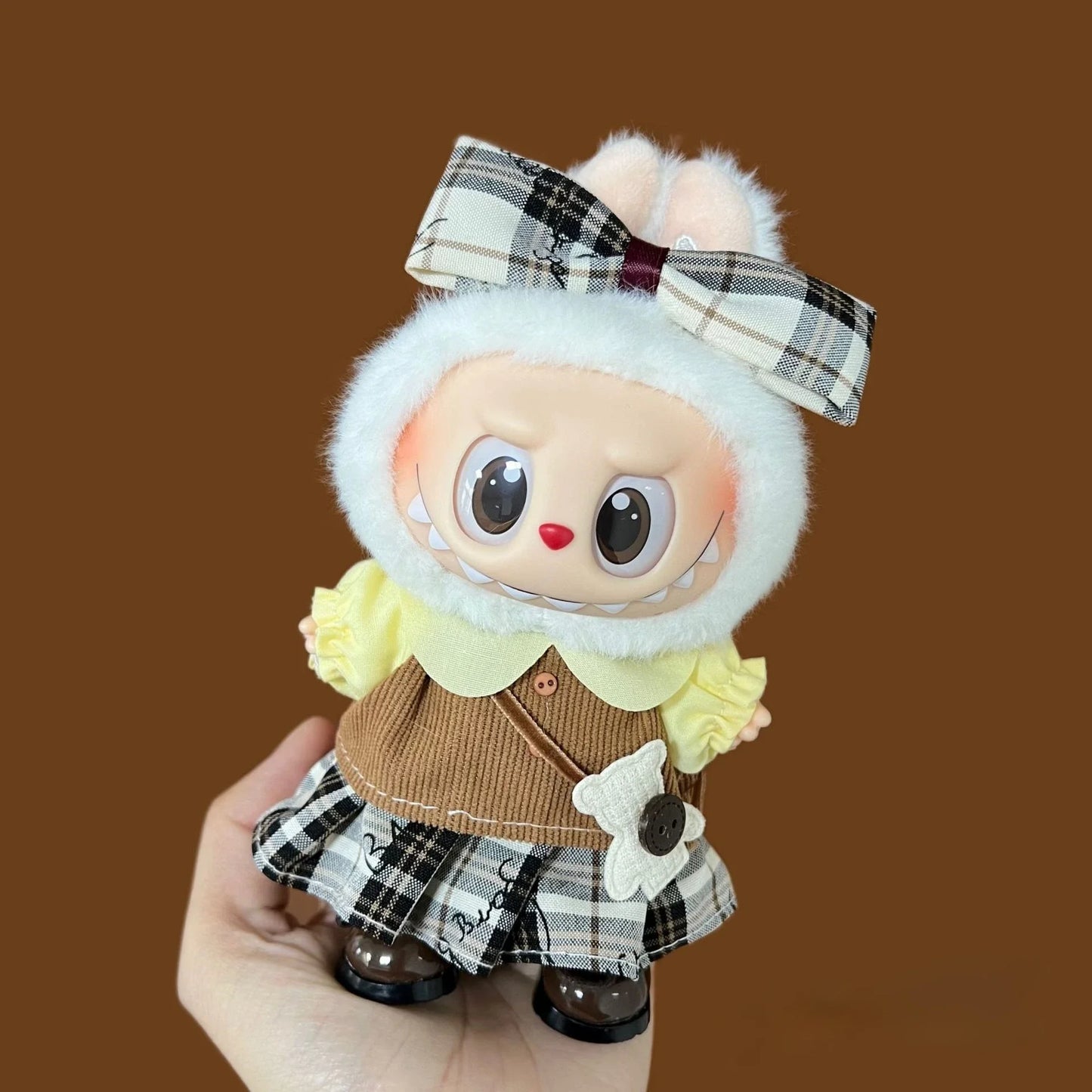 2025 New for Labubu Clothes Stitch Cosplay Vinyl Doll Dressing Game Alien puppy clothes Cartoon Doll Accessories Pet Clothes