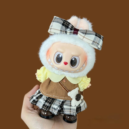 2025 New for Labubu Clothes Stitch Cosplay Vinyl Doll Dressing Game Alien puppy clothes Cartoon Doll Accessories Pet Clothes