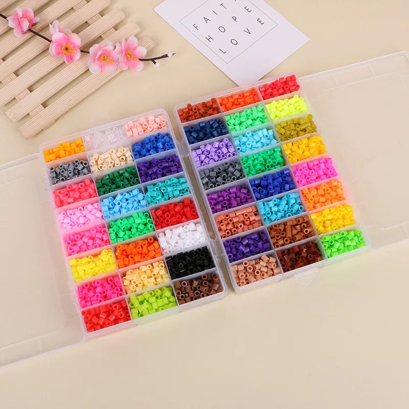 24 /48Colors 5mm hama Beads/ Iron Beads diy Puzzles Beads ironing beads perler Fuse beads diy toy boy girl gift 4，6 ，8years old