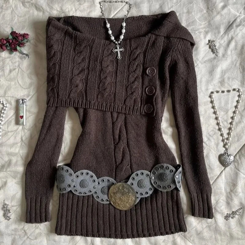 2025 Autumn Winter Long-Sleeve Fashion Women's Cardigan Sweater Knitted Coat Short Casual Single Breasted Korean Slim Female Top