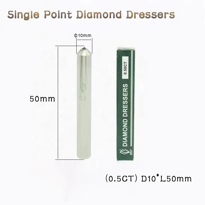 Best 0.25-1ct Diamond Dresser Pen & Single Point Stone Tool for Grinding Wheel Dressing, High-Precision Industrial Bench Grinder