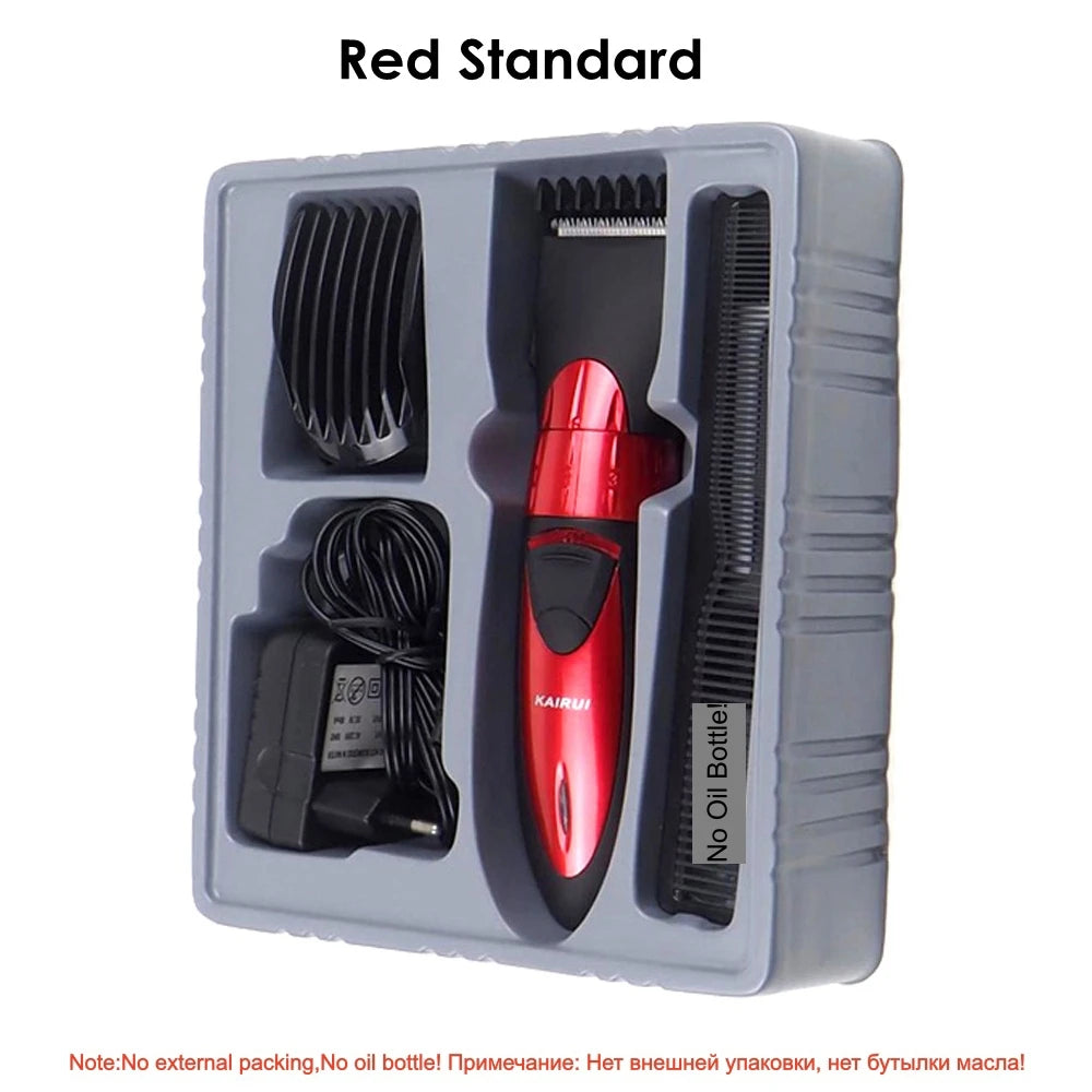 Kairui HC-001 Electric Hair Clipper Washable Rechargeable Hair Trimmer Beard Razor for Men Haircut Shaver Hair Cutting Machine