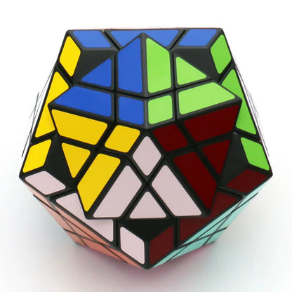 Galaxy Puzzle Icosaminx Icosahedron Megaminx Strange-Shape Magic Cube Twisty Black Original Plastic Transparent Ice Purple Toy