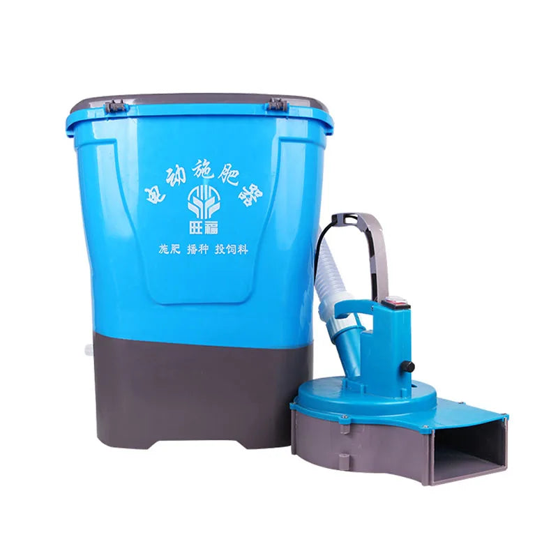 Lithium Battery Electric Fertilizer Spreader Backpack Road Salt Spreader Garden Seeder for Home Farm