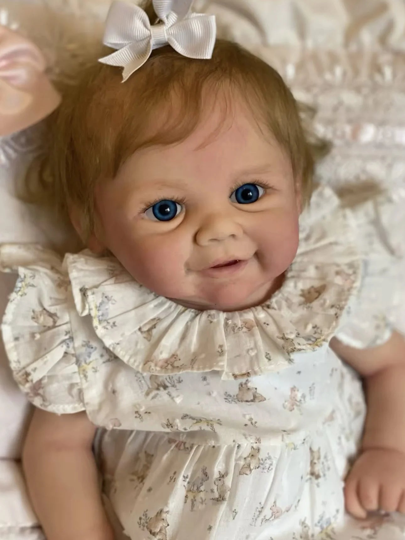 18Inch Vivienne Bebê Can Open Mouth Reborn Baby Doll Painted Full Body Silicone Newborn Dolls For Gift Corpo De Silicone Inteiro