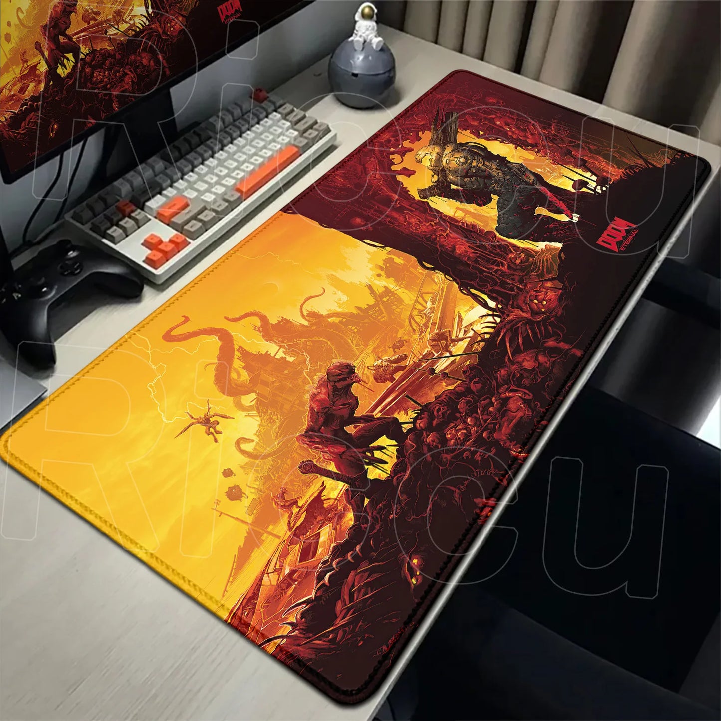 Gaming D-Dooms E-Eternals Mousepad 30x80cm Antislip Rubber Base MouseMat Gamer XXL Mause Carpet PC Thicken Table Pad for E-sport