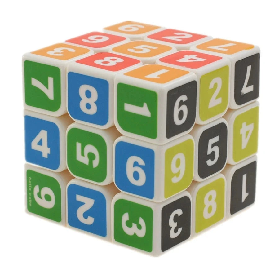Zcube 1-9 Number Cube 3x3 Magic Cube Puzzle Professional Stickerless Educational Toy For Children Gift