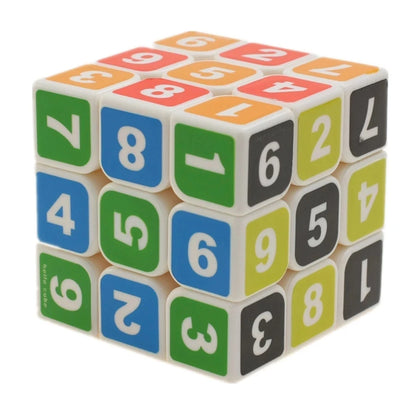 Zcube 1-9 Number Cube 3x3 Magic Cube Puzzle Professional Stickerless Educational Toy For Children Gift