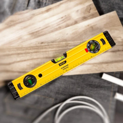 300/400/500mm Spirit Level Magnetic Torpedo Level Tool with 3 Vials Aluminum Shockproof Bubbles Level Measuring Instruments