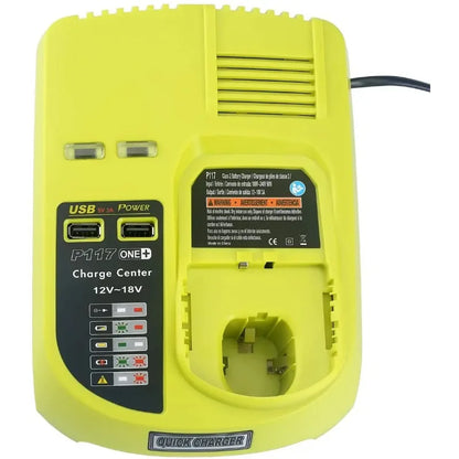 P117 Charger For Ryobi ONE+Plus P108 Dual Chemistry Battery 12V-18V EU/US/AU Plug For Ryobi 12V-18V Ni-CD Ni-MH Li-ion Battery